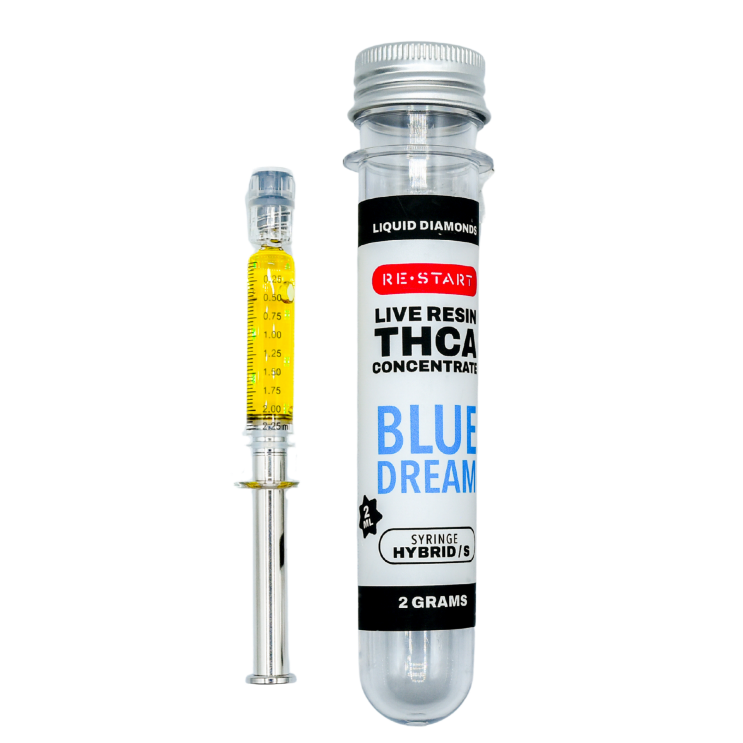 THCA Live Resin Dab Syringe (H/S) Blue Dream + Free Accessory / 2mL/2G (Reg. Price $70)